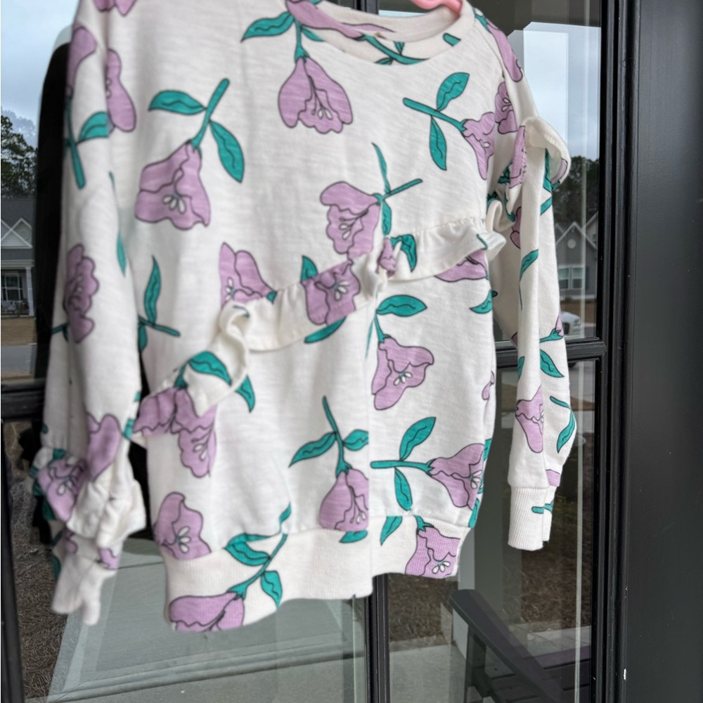 Jessica Simpson Kids Floral Matching Set - White and Purple